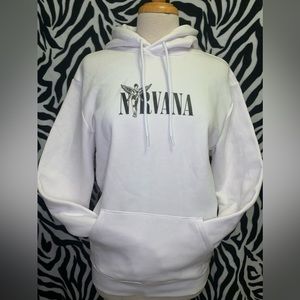 H&M Men’s Small White Nirvana hoodie